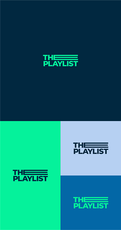 The Playlist branding design graphic design logo typography