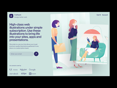 Nature illustrations 🌿 branding colorful design gentle grainy hero illustration landing logo nature noisy page presentation product sharp storytale typography ui ux vector