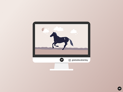 Stardust horse galloping under the snow digital illustration figma french illustrator french webdesigner gallop graphic design horse horse illustration illustration illustrator snow snowy illustration star webdesigner winter illustration