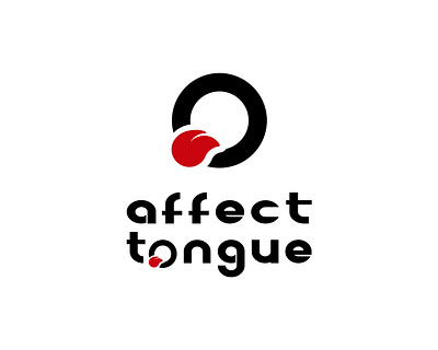 Affect Tongue Logo logo negative space negative space logo tongue tongue logo