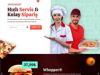 Yemeksepeti Redesign Concept ui ux