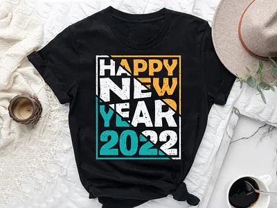 Happy New Year 2022 T-Shirt Design vintage year2022 t shirt