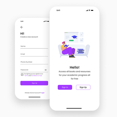 Sign In /Sign Up Page design illustration ui