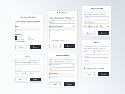 Minimalistic form design fields formdesign forms login marketing nielsjoop signup ui uidesign ux uxdesign