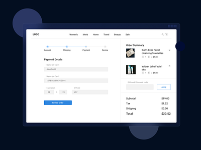 Payment Flow Page design illustration ui ux