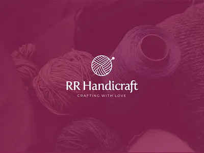 Logo Design for a handicraft shop. artisan branding brocade crafting craftsman crochet embroidery handcrafted handicraft handloom knit logo logo design minimal simple textile unique weave