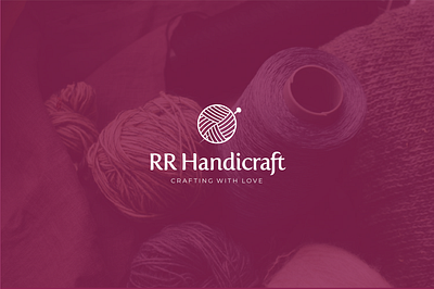 Logo Design for a handicraft shop. artisan branding brocade crafting craftsman crochet embroidery handcrafted handicraft handloom knit logo logo design minimal simple textile unique weave