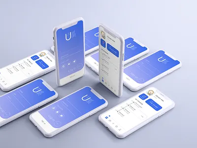 UI design for USELFcare App account app branding design enter gradient health icon login logo registration schedule signing tab ui ux