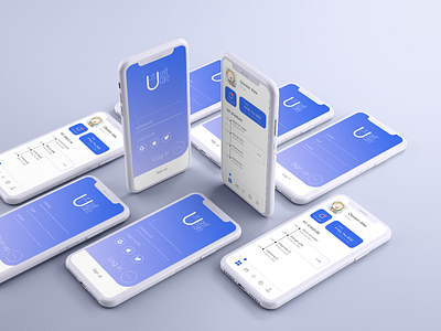 UI design for USELFcare App account app branding design enter gradient health icon login logo registration schedule signing tab ui ux
