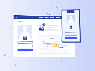 Merge Blog — Illustration blockchain blog blog post branding design for blockchain illustration logo portfolio product design ui ux