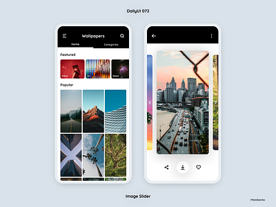 Image Slider DailyUI 072 app design ui
