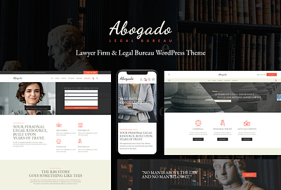 Abogado - Lawyer Firm & Legal Bureau WordPress Theme blog business design illustration logo web design webdesign wordpress wordpress theme wordpress themes