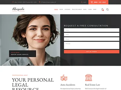 Abogado - Lawyer Firm & Legal Bureau WordPress Theme blog business design illustration logo web design webdesign wordpress wordpress theme wordpress themes