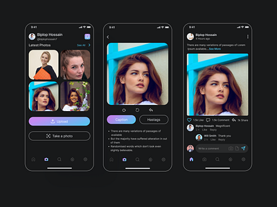 Social Media App app design e commarce app facebook app figma instagram app mobile app mobile app design mobile apps mobile ui app social app social media ui design ux design
