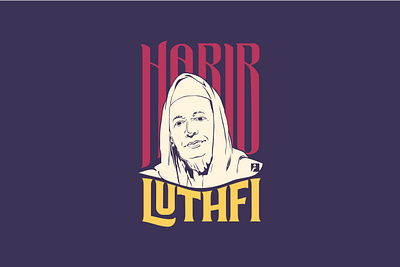 Al habib Luthfi art badge cover design graphic design illustration logo pop art poster retro tshirt design typography vector vector art vintage