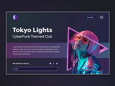 CyberPunk Landing Page cyber cyberpunk design freelance graphic design landing landingpage punk ui ux ux design ux ui uxui web web design webdesign website