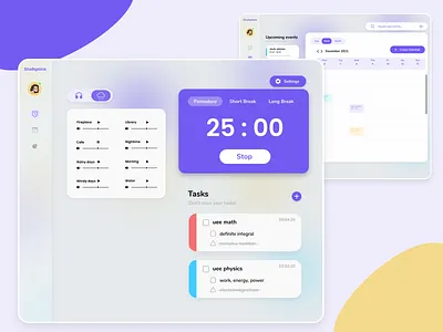 Student Productivity Web - Studspace design education ui ux