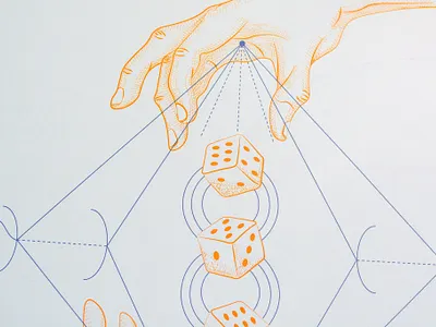 The Science of Superstition dice etched illustration etching etching illustration graphic design hand illustration illustration medical illustration science illustration superstition vector art vector illustration