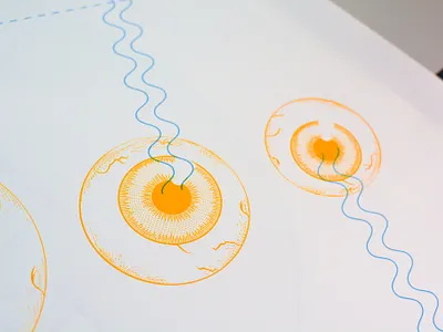 Eye Illustration - The Science of Superstition design eye eye illustration graphic design illustration medical illustration science illustration superstition vector vector art vector illustration