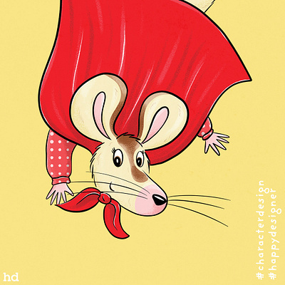 A mouse! cartoon character design colour illustration sketching