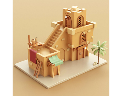 Arab House arab arabian stylized