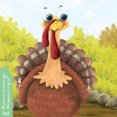 Gobble Gobble character design colour illustration