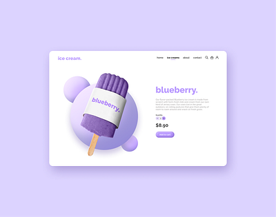 Ice Cream App Design app app design concept design graphic design ice cream ui ux