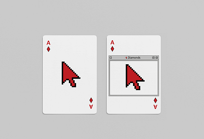 WIP History of UI Playing Cards ace ace of diamonds diamonds gui history mac os mockup playing cards ui ui cards ui design