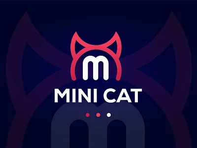 MiniCat Logo brand brand design brand identity brandidentity branding design illustration logo logo design minicat toufik toufik hasan vector