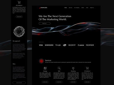 Company Homepage Dark Mood agency website company company branding company homepage corporate website dark mood download figma marketing modern design next mockup sketch uiux