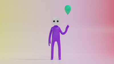 DB2 - Dice Buddy - NFT Character Design ~ Purple Party 3d animation design graphic design illustration ilustration logo nft nft character nft creator