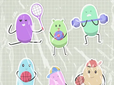 STICKER PACK PEANUT note