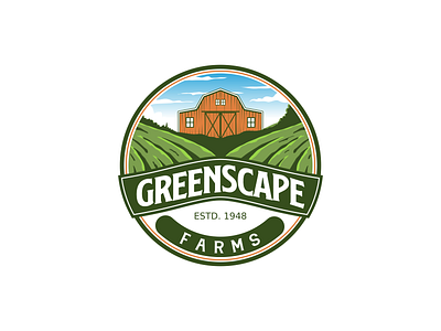 FARM LOGO branding design emblem illustration logo