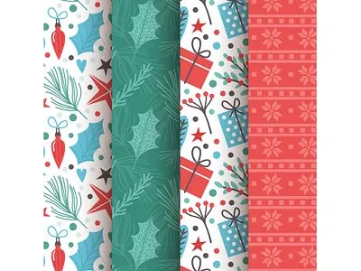 collection-bright-christmas-patterns bundle new year digital