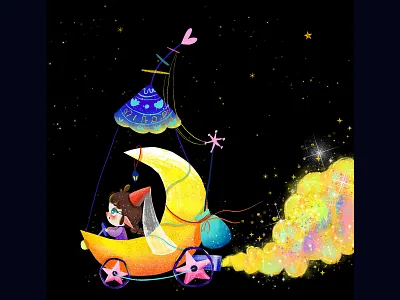 lovely Illustration works art design figure illustration illustration illustration for children procreate