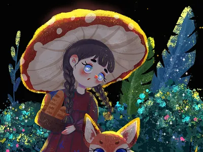 lovely Illustration works art design figure illustration illustration illustration for children son insert