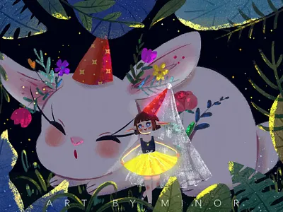 lovely Illustration works art design figure illustration illustration illustration for children son insert ui