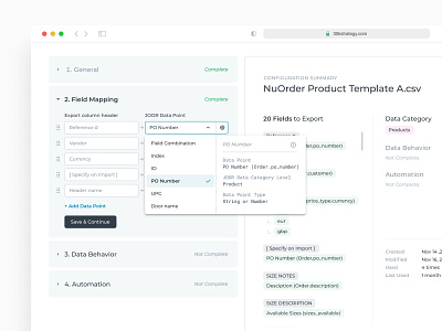 Spreadsheet field mapping (B2B retail app) admin ai dashboard design enterprise finance mapping minimal product design retail saas software spreadsheet ui designer ux ux designer web app web app ui web app ux web application