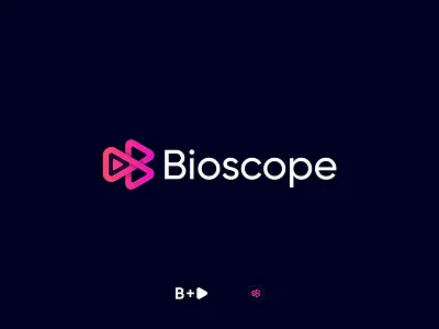 Bioscope entertainment app logo app icon app logo branding business logo design entertainment app logo entertainment logo flat logo graphic design illustration logo logo design minimal logo minimalist logo modern logo music logo streaming logo tv logo video logo youtube channel logo