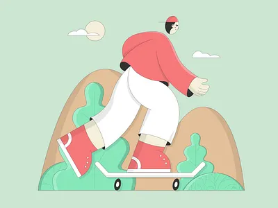 Skate adobe illustrator art character design characterdesign characters cute art cute illustration design illustration skate vector art