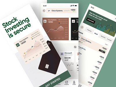 Stock Asset Listing App ui appui asset banking chart design finteck investment listing minimal mockup retail simple stock super app uiux user interface