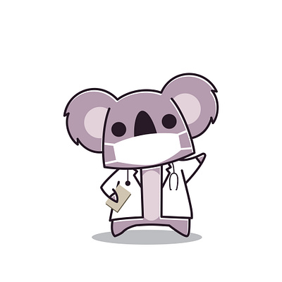 Adorable Koala Doctor funny