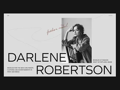 Concept :: Fashion Model Portfolio fashion fonts main page minimalizm model portfolio ui ui design visual design