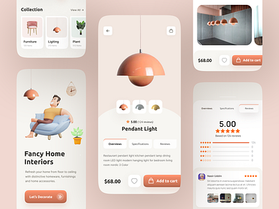 Ecommerce App UX/UI app interface app ui trends best app designers best app ui ecommerce eye catching home decoration interior design shop interior shop mobile app new ui trends online shop pixel perfect top ui trends ui ui design ui trend ux ux design web design