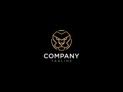 Lion Head branding geometric grad gradient logo lion head lion logo logo ui