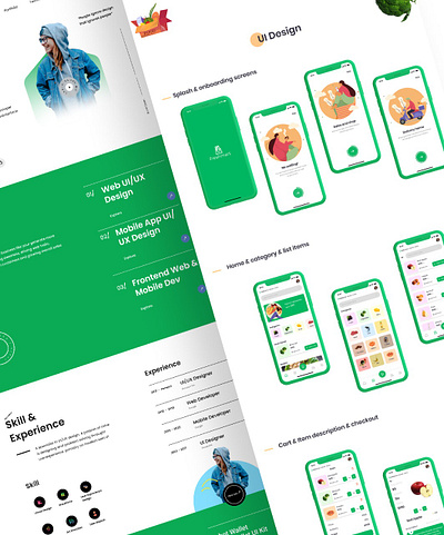 Portfolio Website illustration product design ui uiuxdesign ux uxdesign uxresearch