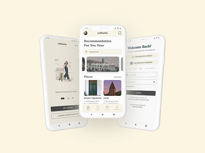 Culturio culture culture app design mobile app ui uiux ux