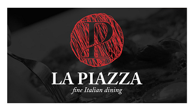 La Piazza brand identity branding fine dining italian leontios leosake logo logotype restaurant sakellis