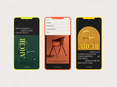 ARCHI layout minimal minimalist modern typography