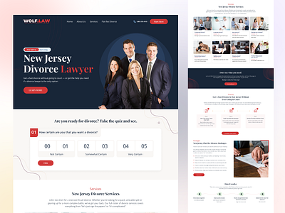 New Jersey Divorce Lawyer – Landing Page Design 🚀 3d animation branding graphic design logo mobile app mobile app landing page motion graphics product ui